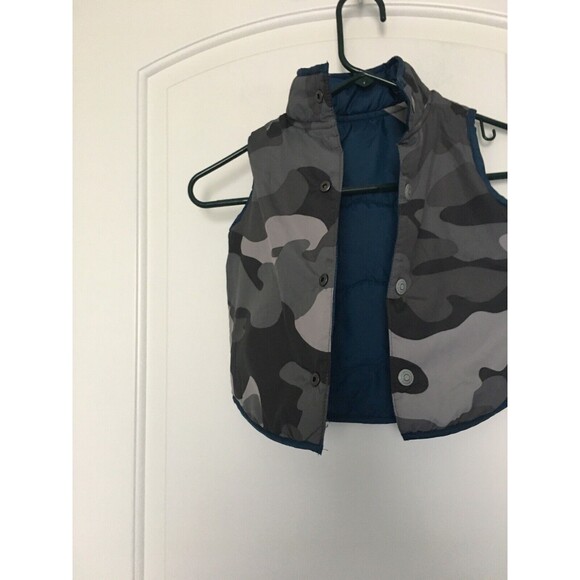 Oshkosh B'Gosh Puffer Vest Reversible Baby Boy Size 18 Months Multicolor - Picture 9 of 12